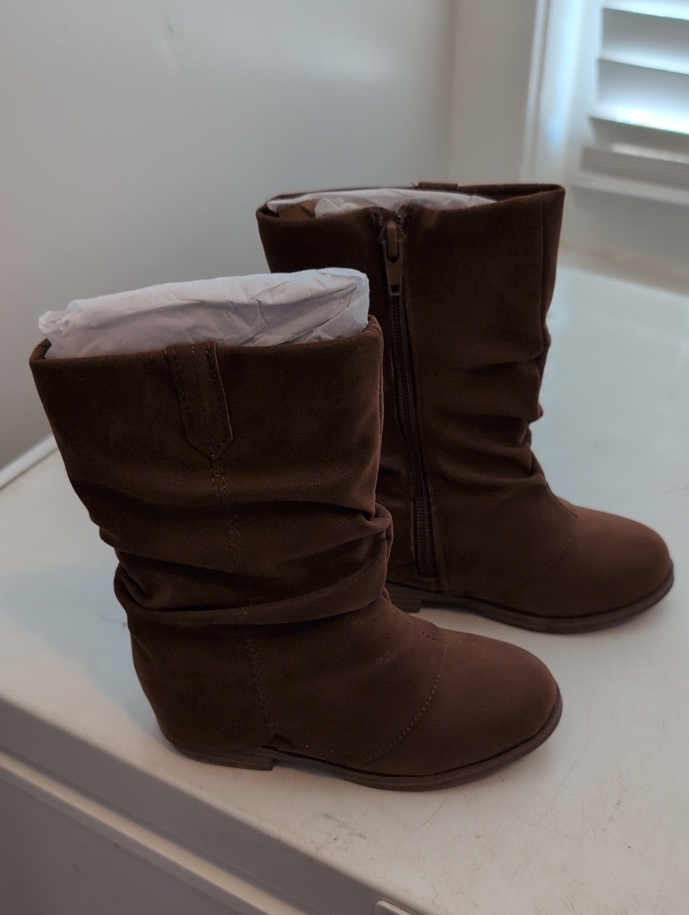 Mini Mia Girls Slouchy Mid-Calf Boots Size 9 Toddler